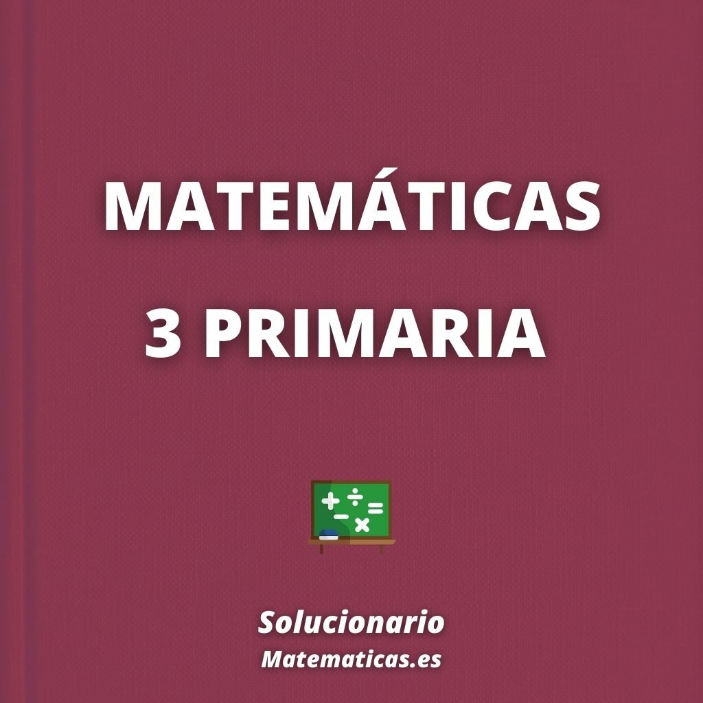 Solucionario Matematicas 3 Primaria