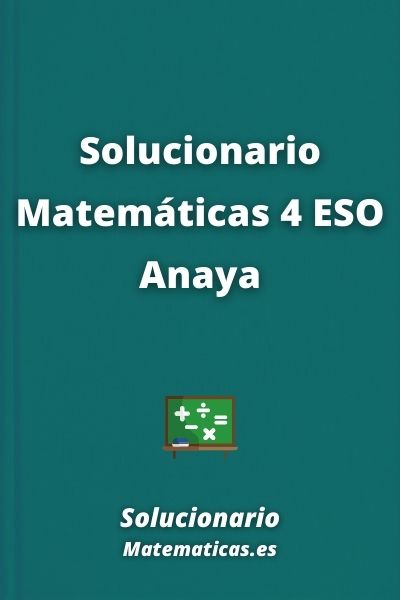Solucionario Matematicas 4 ESO Anaya