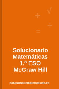 Solucionario de Matemáticas de 1.º de ESO de McGraw Hill