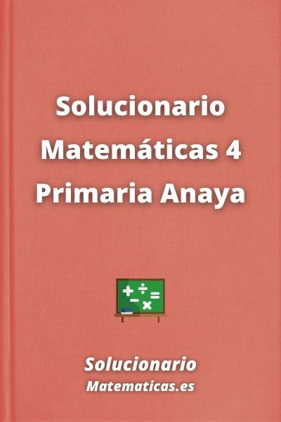 Solucionario Matematicas 4 Primaria Anaya